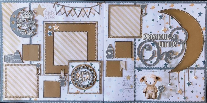Scrapbook Collections Layout Kit Precious Little One
