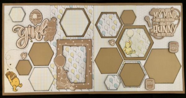 Scrapbook Collections Layout Kit Bear Hugs Girl