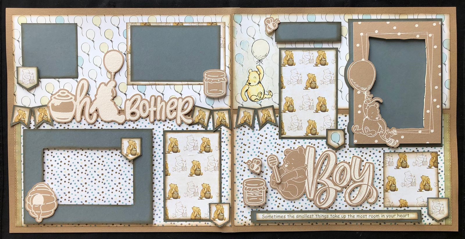 Scrapbook Collections Layout Kit Bear Hugs Boy
