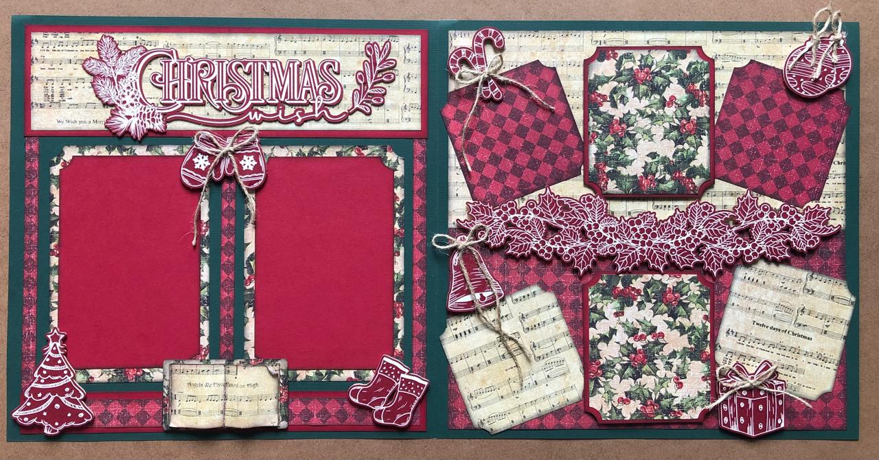 Scrapbook Collections Layout Kit A Christmas Wish