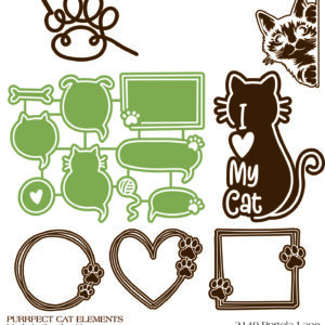 Scrapbook Collections Laser Pack Forever Friends Cat