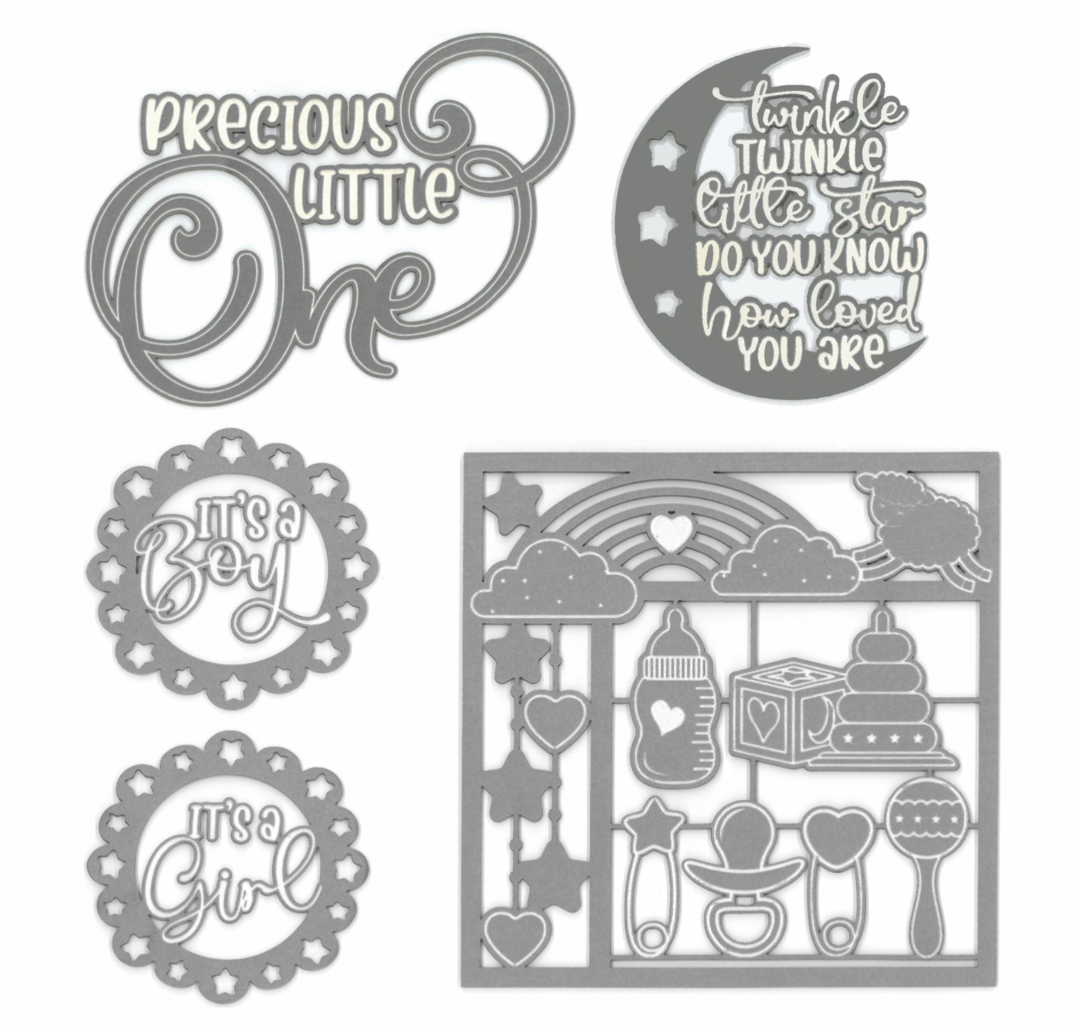 Scrapbook Collections Laser Pack Precious Little One