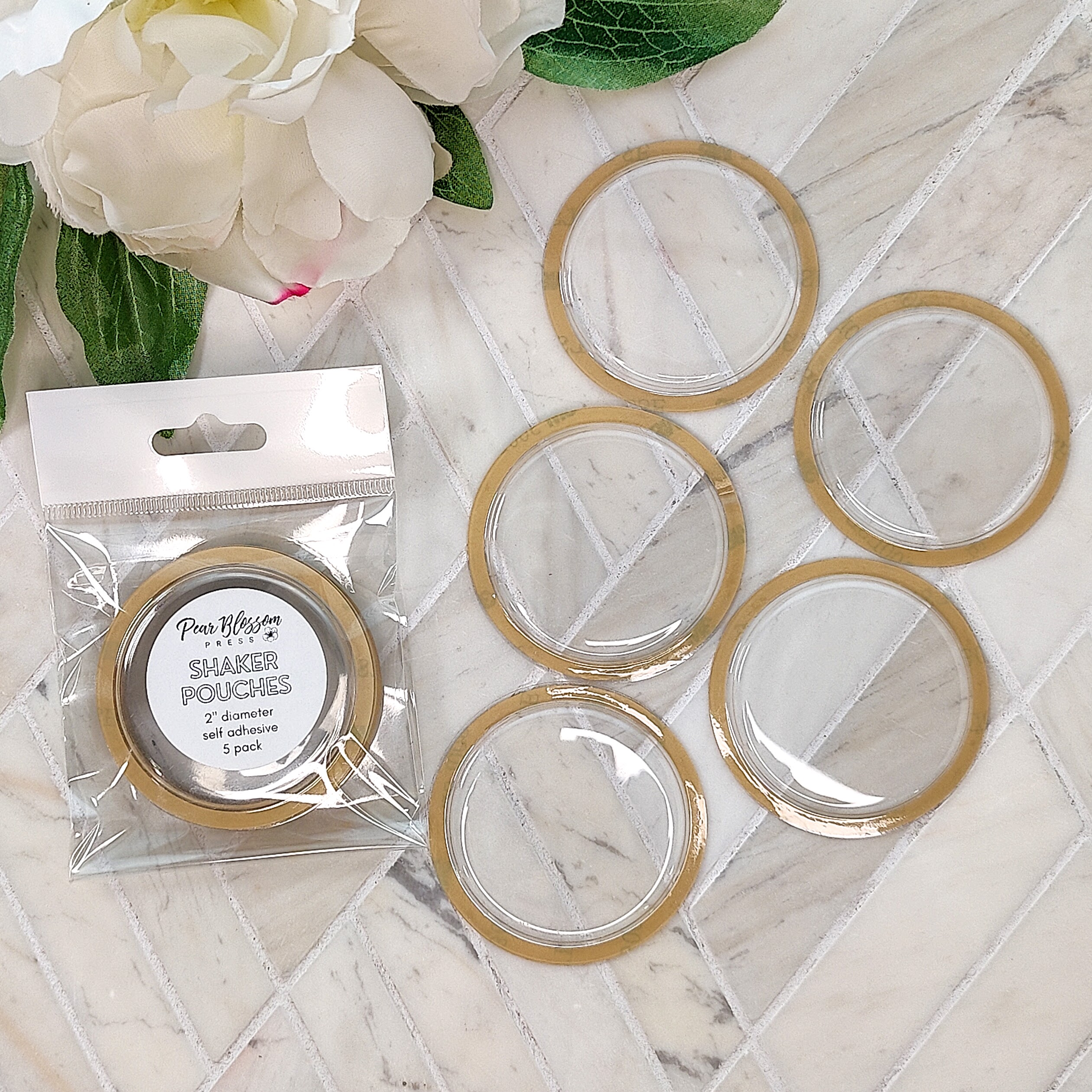 Pear Blossom Press 2" Shaker Pouches Pack of 5