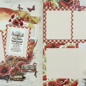 Paper Rose Poppy Garden*