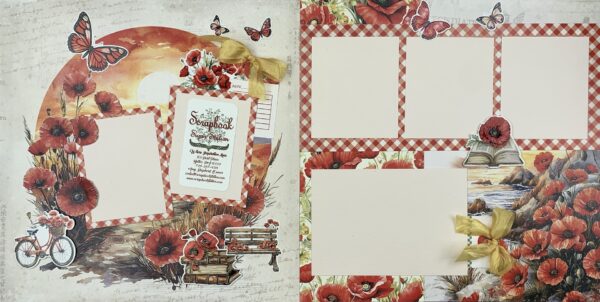 Paper Rose Poppy Garden*