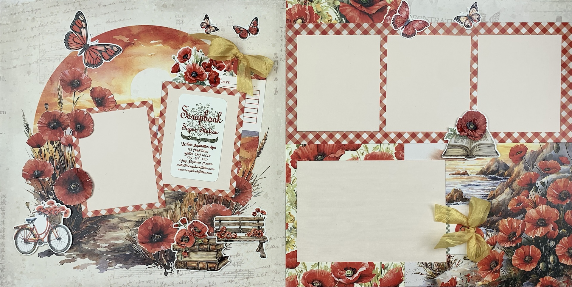 Paper Rose Poppy Garden*