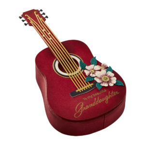 Spellbinders Majestic Guitar Box Side Panels Etched Dies From the Bibi's Musical Notes Collection By Bibi Cameron