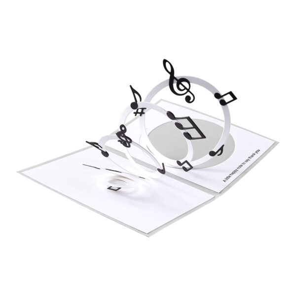 Spellbinders Musical Notes & Stave Pop-up Etched Dies From the Bibi's Musical Notes Collection By Bibi Cameron