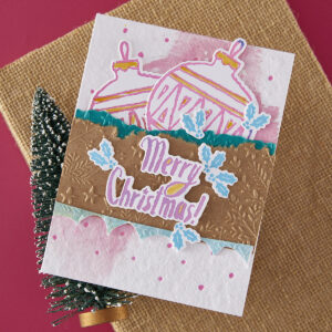 Spellbinders Starry Merry Christmas Registration Press Plate & Die Set From the Starry Holiday Collection By Dina Wakley