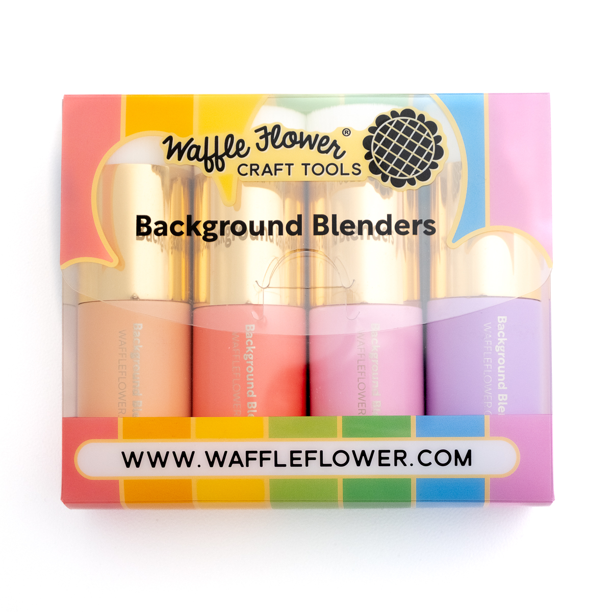 Waffle Flower Background Blender Reds