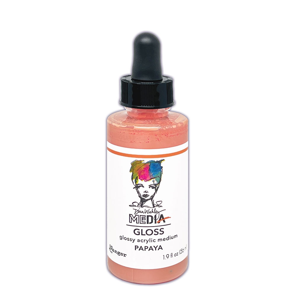 Ranger Dina Wakley Media Gloss Dropper Papaya