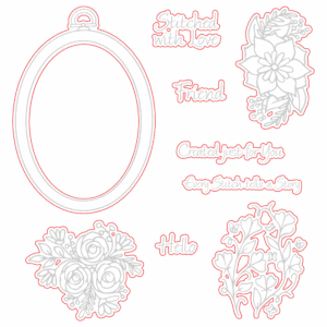 Honeybee Die Stitched With Love