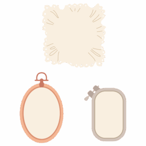 Honeybee Die Lovely Layers: Shaped Embroidery Hoops