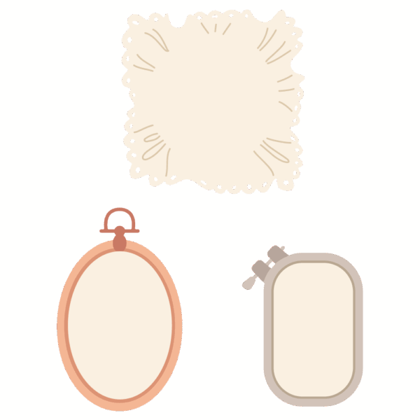 Honeybee Die Lovely Layers: Shaped Embroidery Hoops