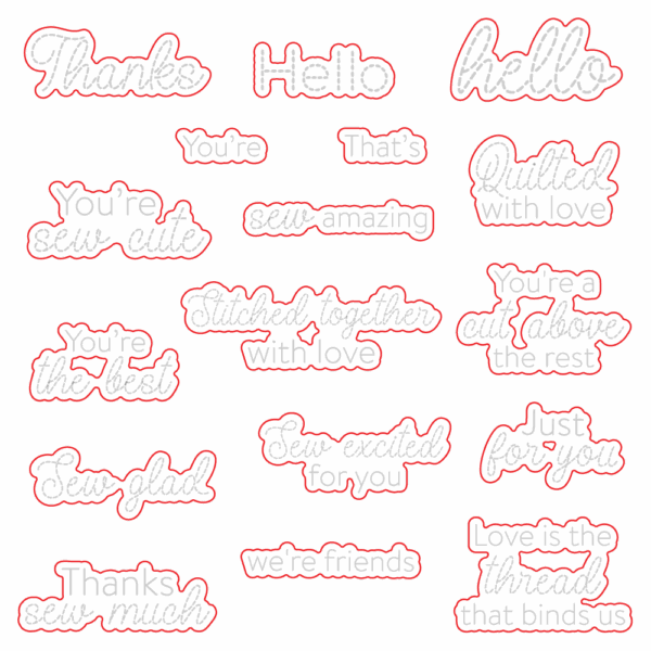 Honeybee Die Sew Glad