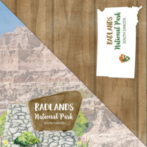 SCRAPBOOK CUSTOMS 12X12 BADLANDS NATIONAL PARK