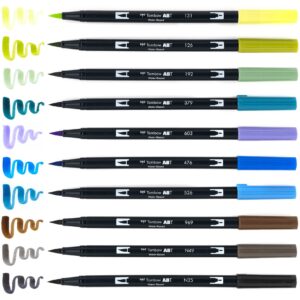 TOMBOW DUAL BRUSH SET LANDSCAPE PALETTE