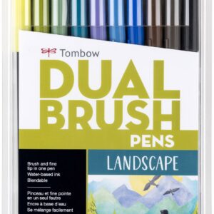 TOMBOW DUAL BRUSH SET LANDSCAPE PALETTE