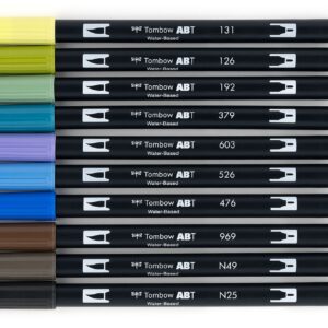 TOMBOW DUAL BRUSH SET LANDSCAPE PALETTE
