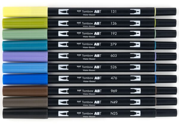 TOMBOW DUAL BRUSH SET LANDSCAPE PALETTE