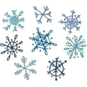 Sizzix Thinlits Scribbly Snowflakes