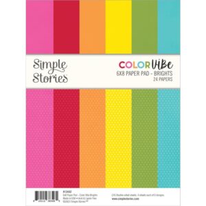Simple Stories Color Vibe Brights 6X8 Paper Pad