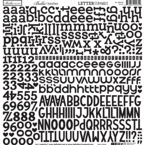 Bella Boulevard Letter Scramble Alpha Stickers Black