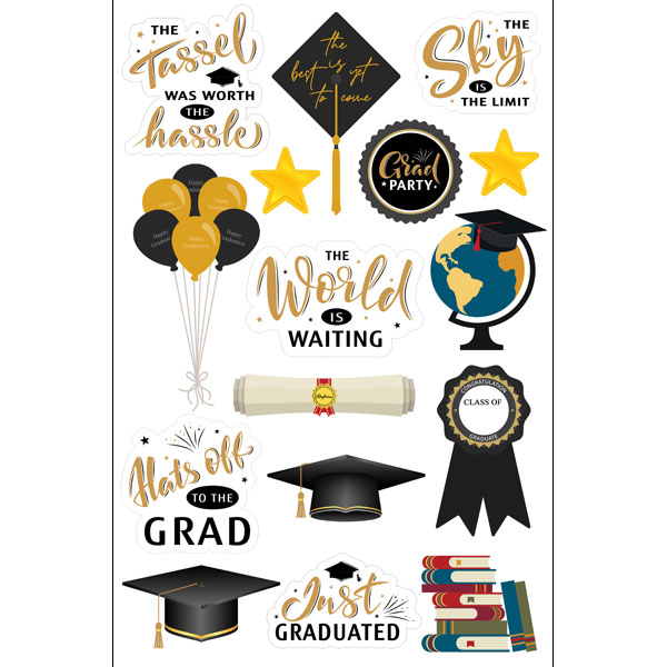 SCRAPBOOK CUSTOMS LASER DIE CUTS GRADUATE 2