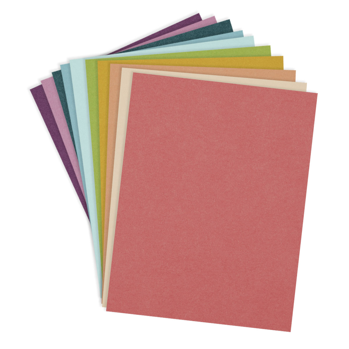 Spellbinders Colorwheel Cardstock 8.5x11 Rainbow Hues Assortment