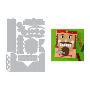 Hero Arts Big Mouth Nutcracker Etched Dies From the Crackin' Christmas Collection