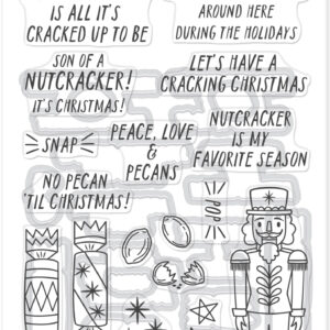 Hero Arts A Little Nuts Stamp & Cut Set From the Crackin' Christmas Collection