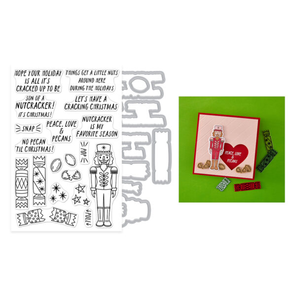 Hero Arts A Little Nuts Stamp & Cut Set From the Crackin' Christmas Collection