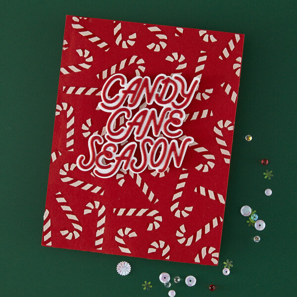 Hero Arts Candy Cane Season Etched Dies From the Candy Cane Season Collection