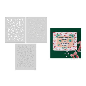 Hero Arts Candy Cane Toss Up Stencil From the Candy Cane Season Collection