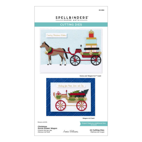 Spellbinders Christmas Horse-drawn Wagon Etched Dies From the Country Christmas Collection By Annie Williams Spellbinders Christmas Horse-drawn Wagon Etched Dies From the Country Christmas Collection By Annie Williams