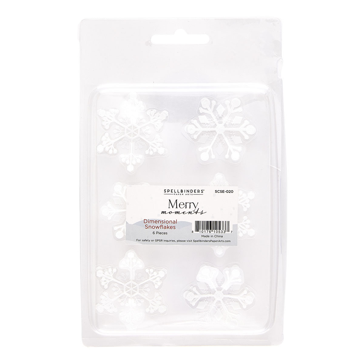 Spellbinders Merry Moments Dimensional Snowflakes From the Merry Moments Collection
