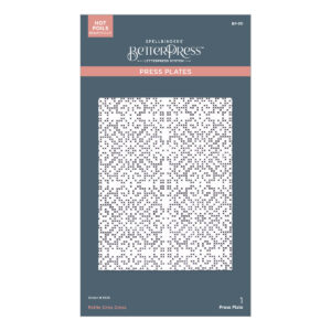 Spellbinders Petite Criss Cross Press Plate From the Merry Moments Collection