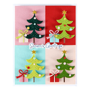 Spellbinders Merry Messages Plate & Die Set From the Wonderland Collection