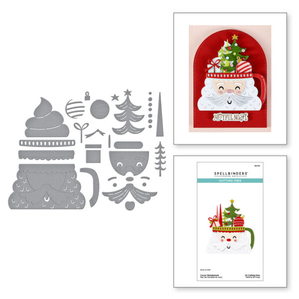 Spellbinders Cocoa Wonderland Etched Dies From the Wonderland Collection