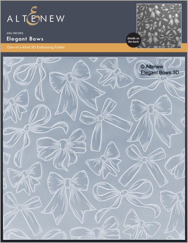 Altenew Elegant Bows 3D Embossing Folder