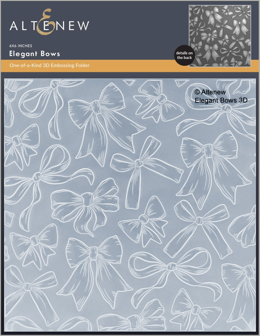 Altenew Elegant Bows 3D Embossing Folder