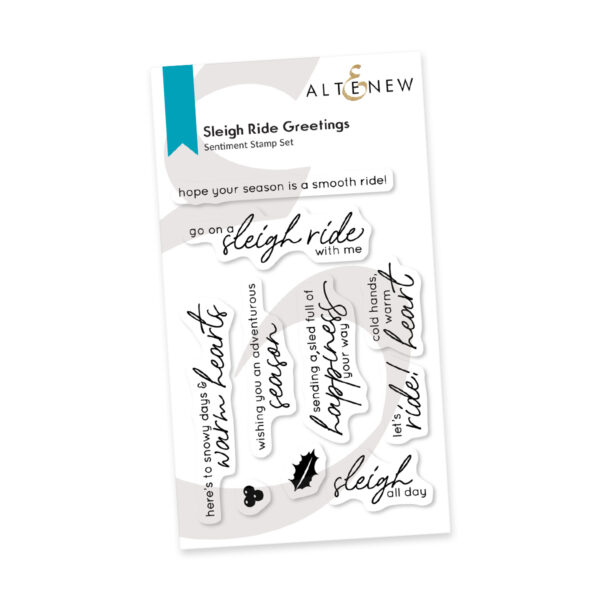 Altenew Sleigh Ride Greetings Stamp Set
