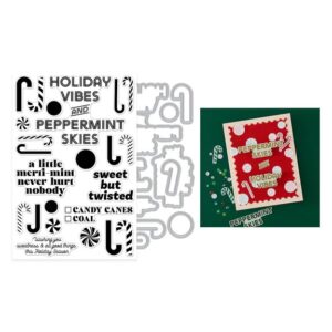 Hero Stamp & Die Combo A Little Merri-Mint