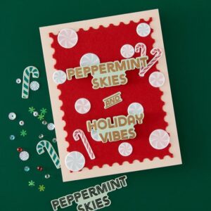 Hero Stamp & Die Combo A Little Merri-Mint