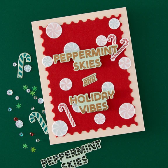 Hero Stamp & Die Combo A Little Merri-Mint