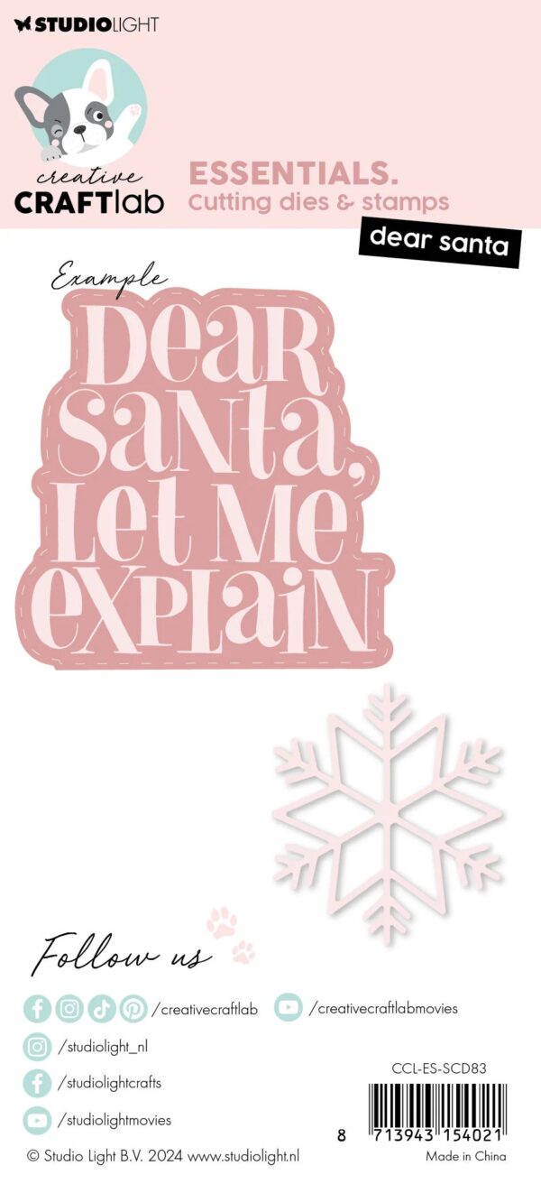 Studio Light Stamp Die Dear Santa Essentials