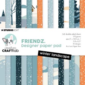 Studio Light Design Paper Pad Winter Landscape Friendz