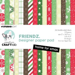 Studio Light Design Paper Pad Home For Xmas Friendz