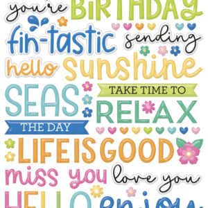 Doodlebug Summer Fun Puffy Words