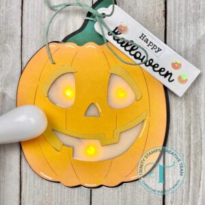 Trinity Stamps Die Pumpkin Shaped Card